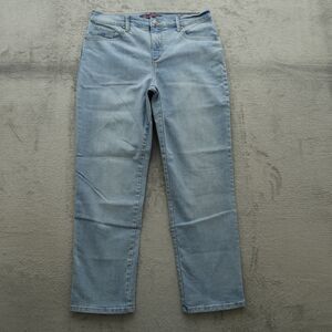 Gloria Vanderbilt Jeans Women's 12S Blue High-Rise Amanda Straight 28.5" Inseam